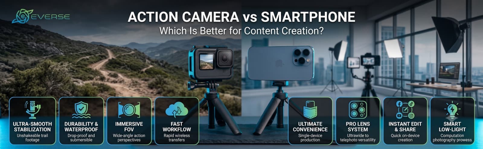 Action Camera vs Smartphone: Which Is Better for Content Creation?